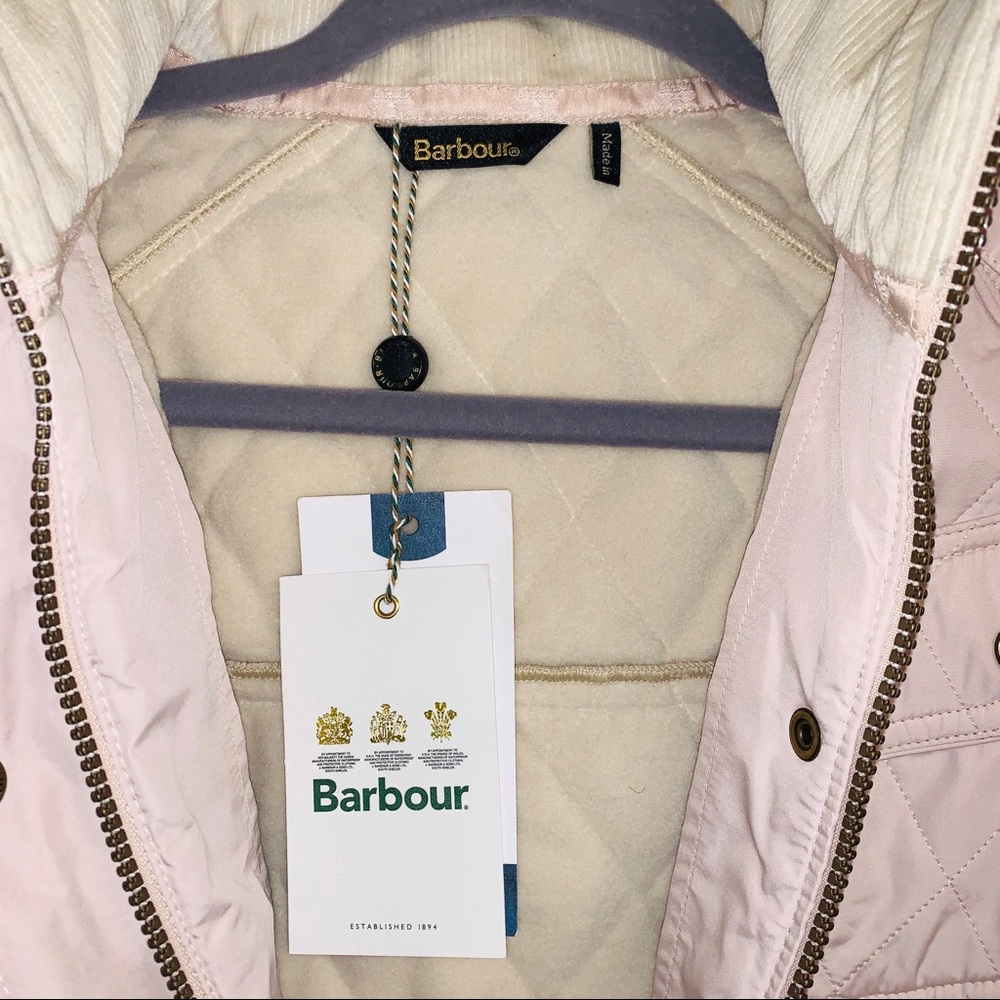 NWT Barbour | Arrow Quilted Hooded Jacket - Picture 11 of 13